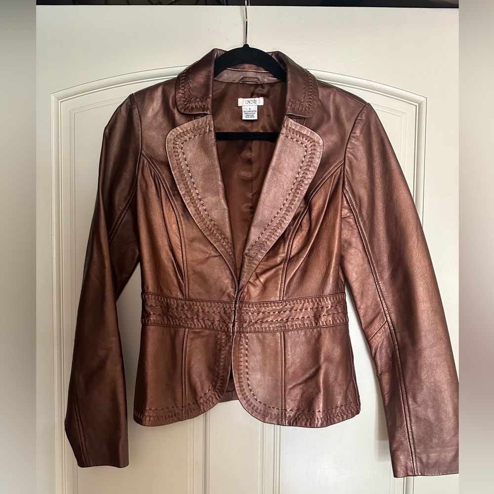 Cache lambs leather  jacket